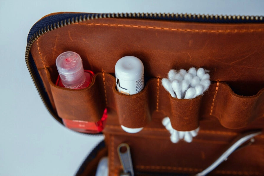 Leather Dopp Kit For Men