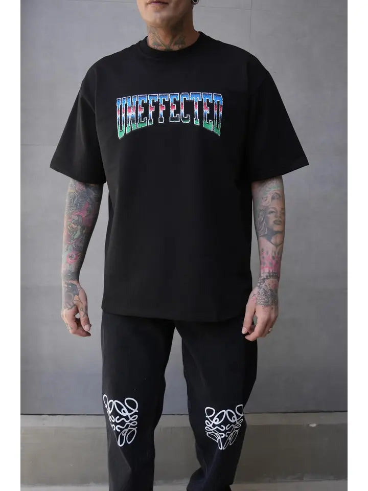 Uneffected Oversized Printed Streetwear T-Shirt