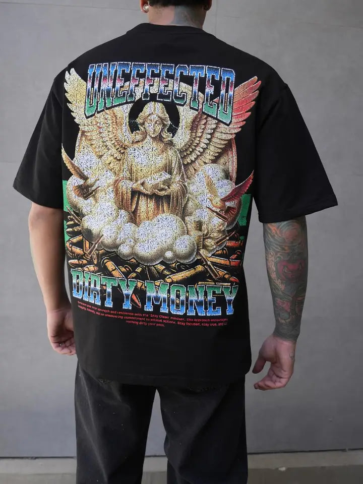 Uneffected Oversized Printed Streetwear T-Shirt